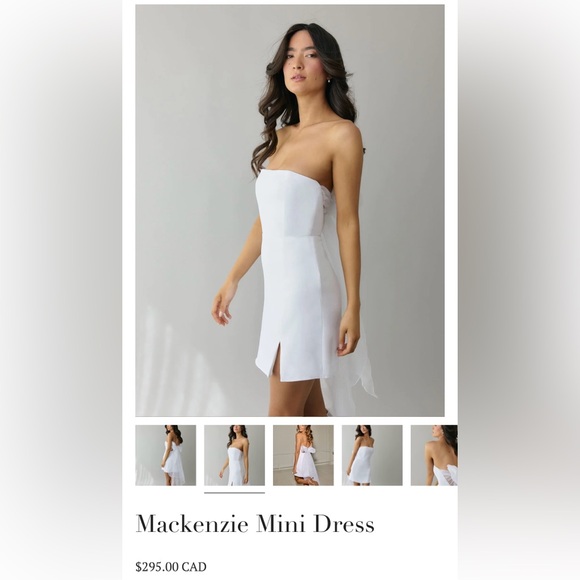 Mackenzie Mini Dress- Park and Fifth. Worn once, has been hand washed. Size XL. - Picture 5 of 6